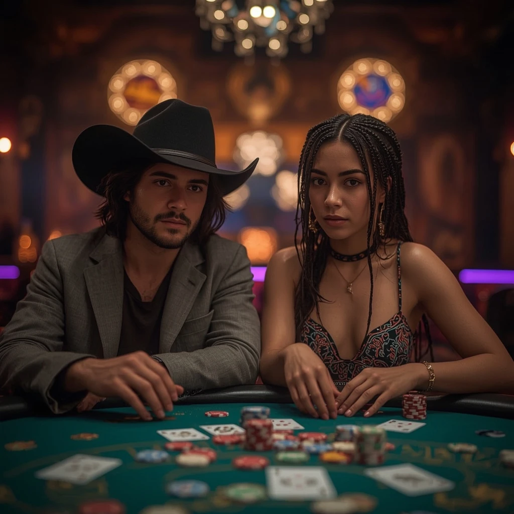 photo of two poker players ODDS96 CASINO